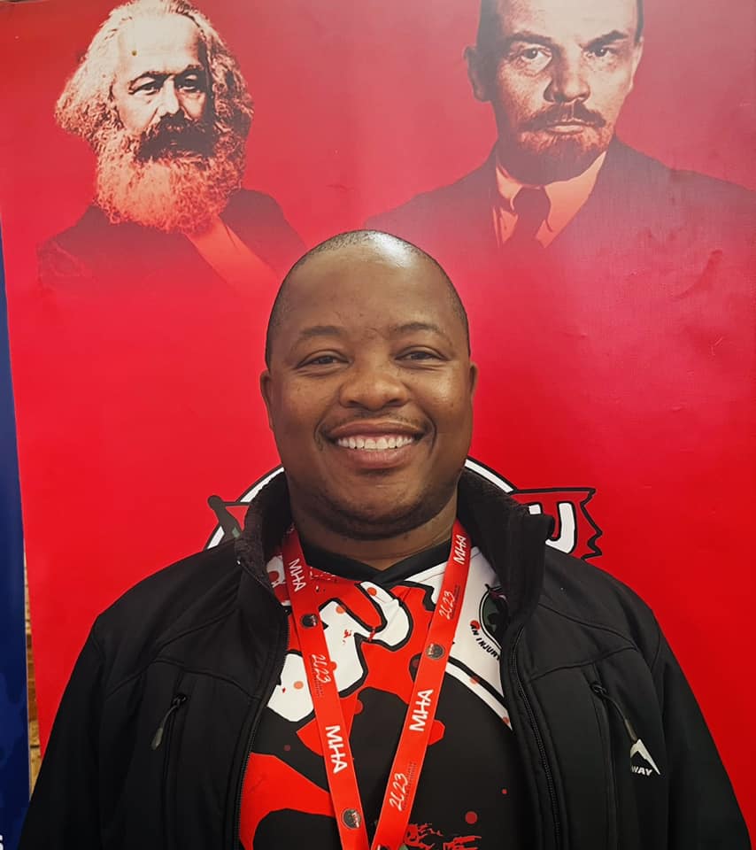 Newly elected Regional Chairperson of the DS Aubrey Beukes Region - Cde Garth Malo